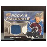 Bowen Byram Rookie Materials Jersey Card