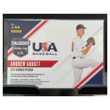Andrew Abbott USA Baseball Relic Card