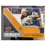 2020-21 UD Game Jersey Patrice Bergeron Card