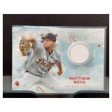 2020 Topps Holiday Matthew Boyd Relic Card