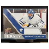 2020-21 Upper Deck Frederik Andersen Jersey