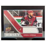 2020-21 UD Game Jersey Derek Stepan Card