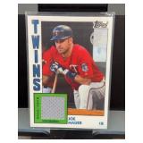 2019 Topps Joe Mauer Game-Used Relic Card