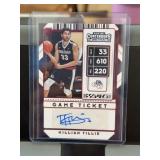 2020 Panini Contenders Killian Tillie Auto RC