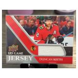 Duncan Keith UD Game Jersey Card