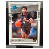 2021 Donruss Rated Rookie Jalen Green Card