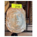 Ceramic Relief Face Wall Plaque