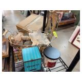 Decorative Basket With Rocks and Candles