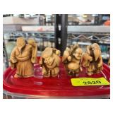 4 Resin Japanese Figurines, Hong Kong