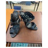 Giuseppe Zanotti Black Studded Heeled Sandals