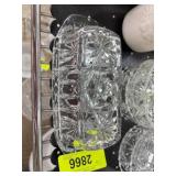 Pressed Glass Butter Dish with Lid