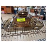 Corning Ware Visions Amber Cookware Set