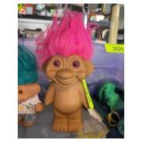 1993 Troll Doll Coin Bank Pink Hair