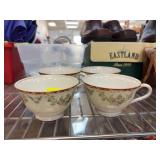 4 Floral Made in Occupied Japan Teacup