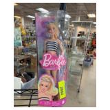 Mattel Barbie Doll in Striped Swimsuit