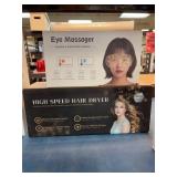 Eye Massager and High Speed Hair Dryer Set