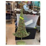 35-Inch Beaded Witch Hat Table Decoration