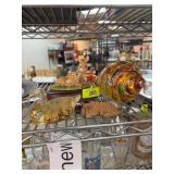Decorative Animal Figurine and Art Glass Lot