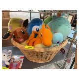 Basket of Pokï¿½mon Plush Toy Assortment