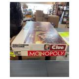 Clue and Monopoly Board Games by Parker
