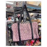 Betsey Johnson Luv Betsey Pink Logo Duffle