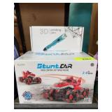 Stunt Car RC Toy and 3D Printing Pen Set