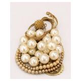 Faux Pearl Bead Jewelry Lot