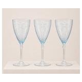 Fostoria Versailles Azure Blue Water Goblets