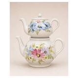 Arabia Finland Floral Teapot Set
