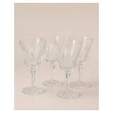 4pc Waterford Crystal Lismore Glasses