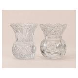 Cut Glass Toothpick Holders / Bud Vases