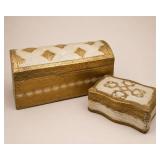Two Italian Florentine Gilt Boxes