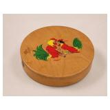 Decorative Wood Tortilla Press w Roosters