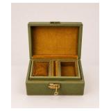 Artamount Green Genuine Leather Jewelry Box
