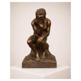 Bronze-Style Sculpture of The Thinker