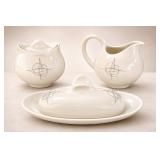 Hallcraft Eva Zeisel Creamer, Sugar, Butter