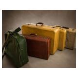 Vintage Luggage Lot, 5 Pieces Samsonite More