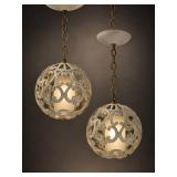 Progress Lighting Hanging Pendant Lamp Pair