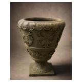 Decorative Cast Stone Pedestal Urn Planter