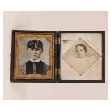 19th Century Photograph Case with Portraits