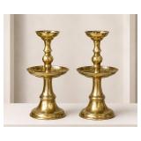 Brass Candlesticks, 11 Inches Tall