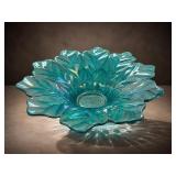 Turkish Akcam Iridescent Art Glass Bowl