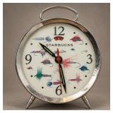 Starbuck Desk Clock With Fishing Lure Motif