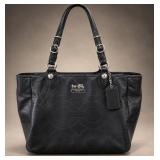 Coach Black Leather Handbag No. 15731