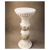 White Ornamental Pedestal Stand, 32
