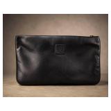 Anne Klein for Calderon Black Leather Clutch