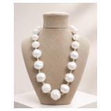 Marvella Faux Pearl Necklace and Earrings Set