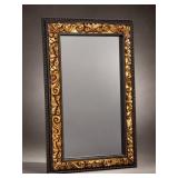 Ornate Gold and Black Framed Wall Mirror