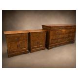Matching Dresser and Nightstands Set