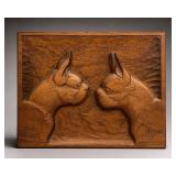 Signed Kelley Wood Relief of Big Jiggs and J